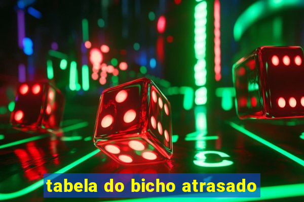 tabela do bicho atrasado